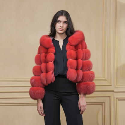 Weiche Kunstpelzjacke Schnee - Luxuriöse Wärme und Eleganz