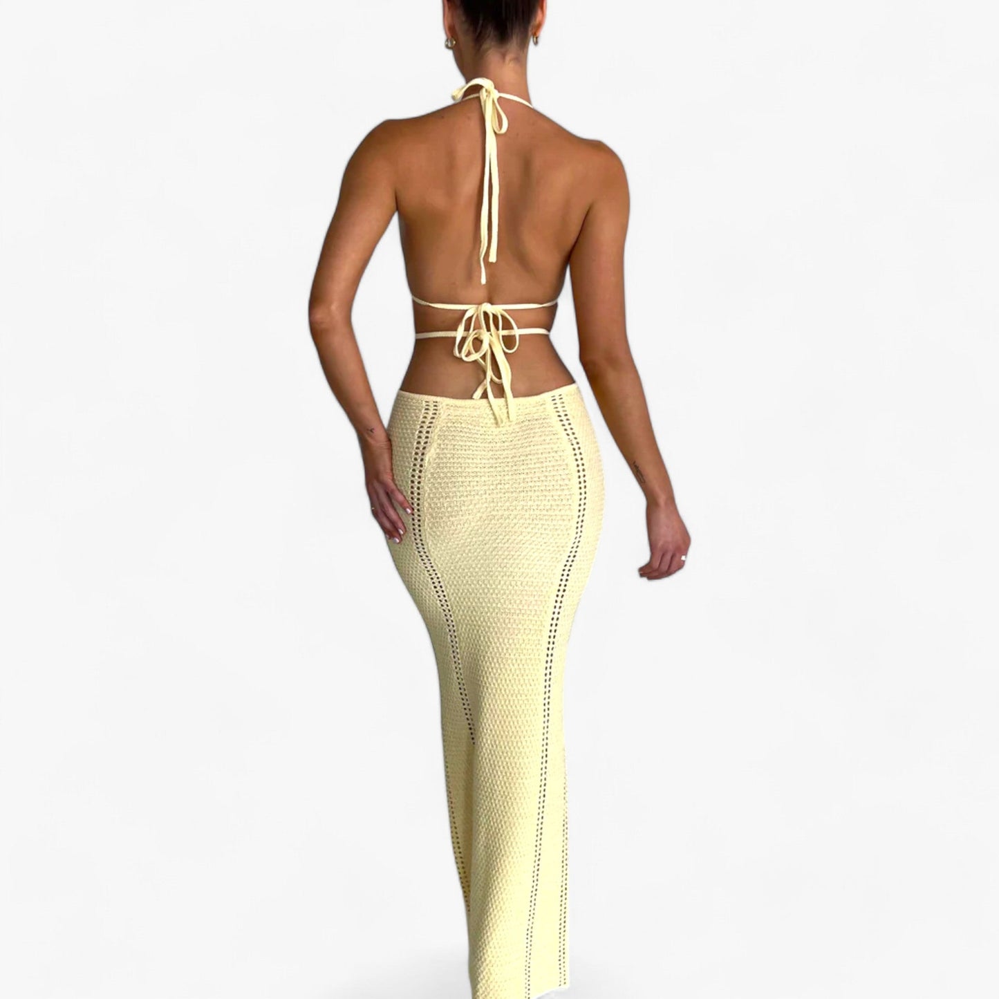 Lange Häkelkleid - Strahlt Eleganz und Komfort aus