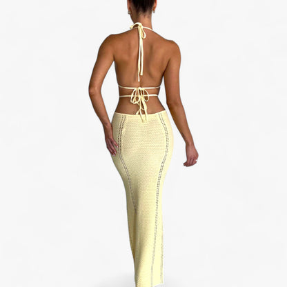 Lange Häkelkleid - Strahlt Eleganz und Komfort aus