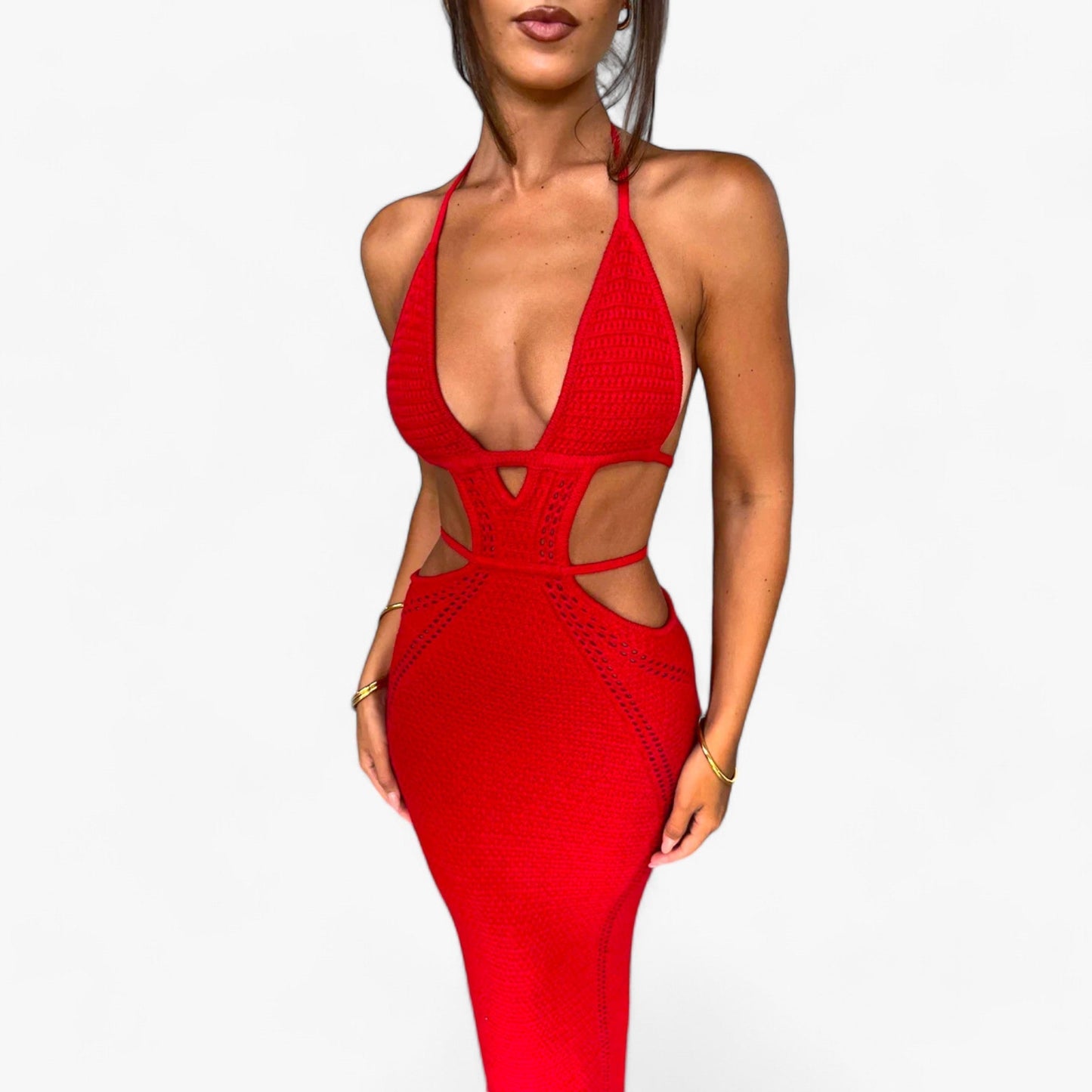 Lange Häkelkleid - Strahlt Eleganz und Komfort aus