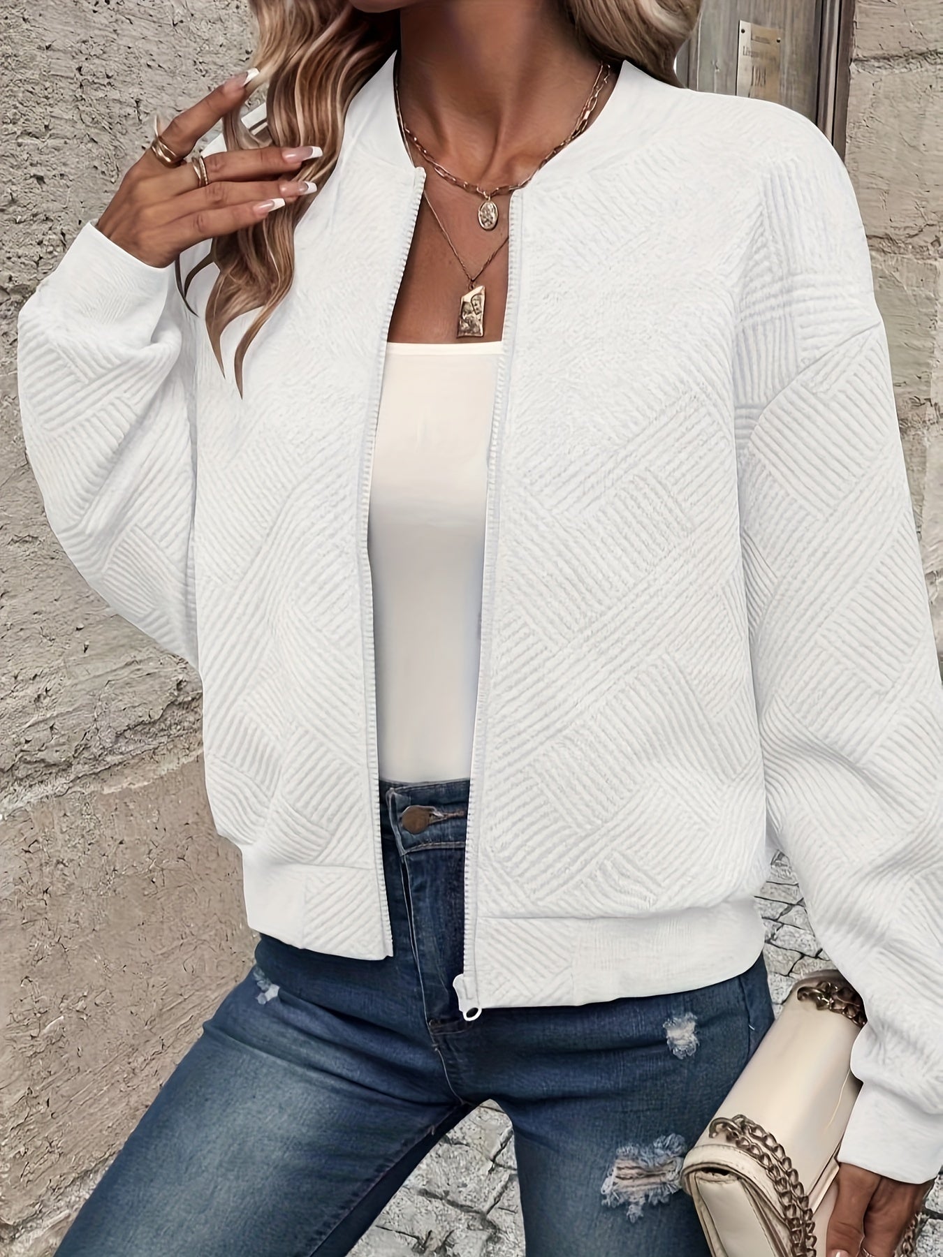 Stilvolle Damen Zip-Up-Jacke – Rivka