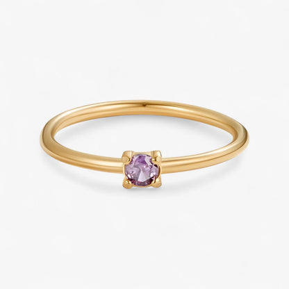 Geburtsstein 18K Ring