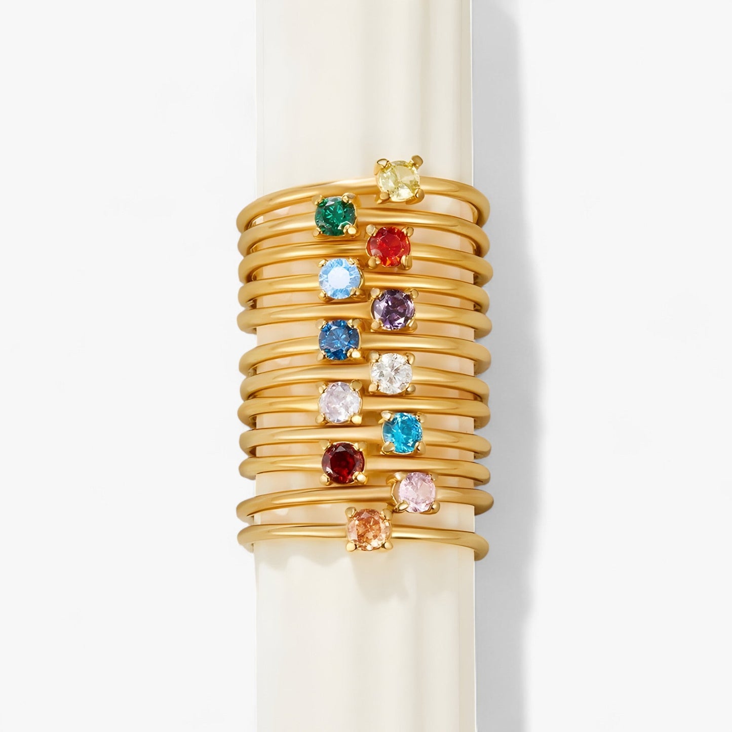 Geburtsstein 18K Ring