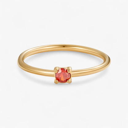 Geburtsstein 18K Ring