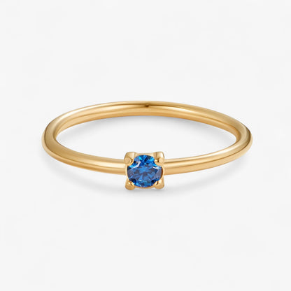 Geburtsstein 18K Ring
