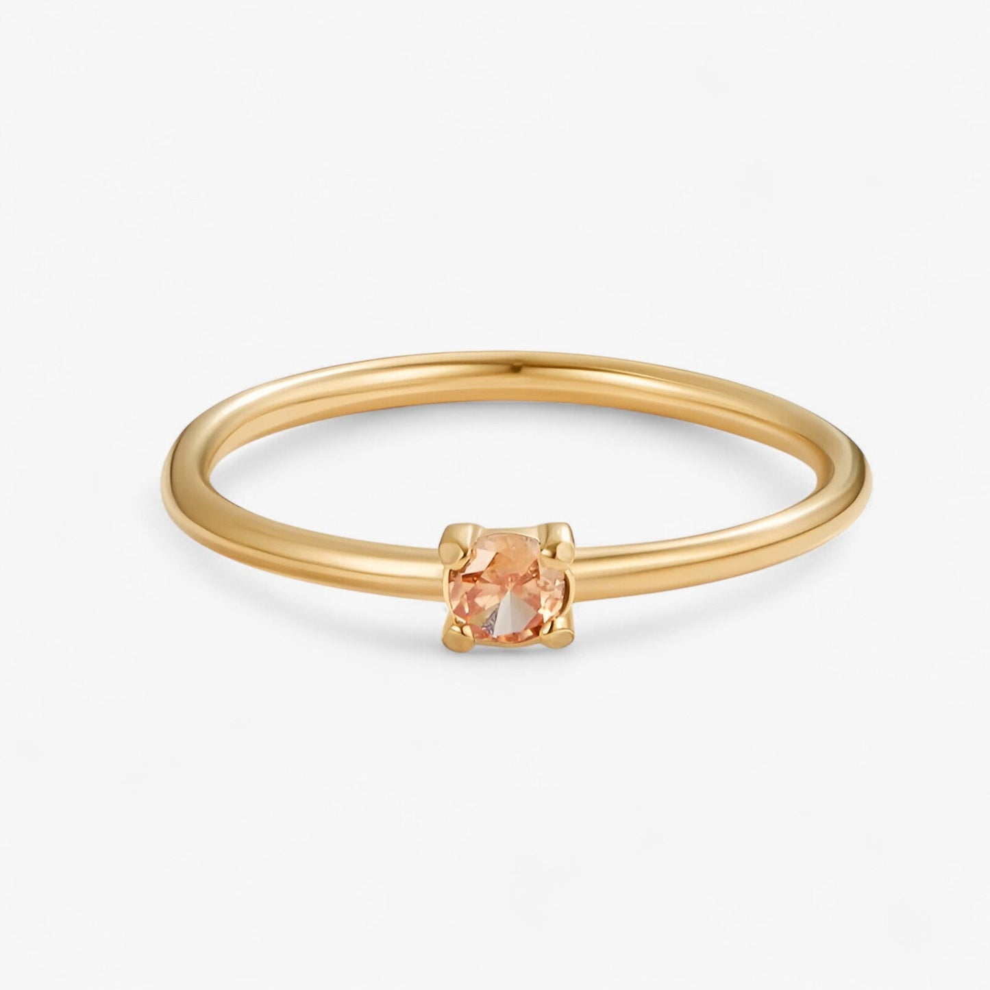 Geburtsstein 18K Ring