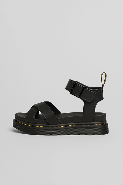 Artemis Plateau-Sandalen mit Schnalle