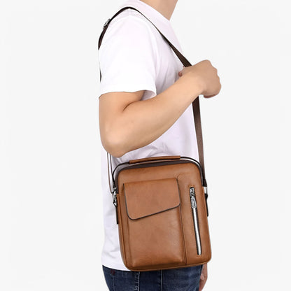 Prestige™ – Luxus Leder Schultertasche für Stil und Funktionalität