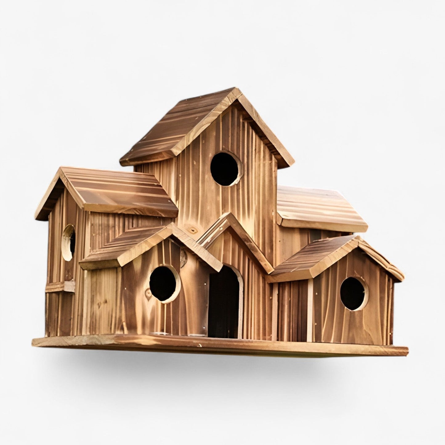 Handgefertigtes Vogelhaus mit 6 Löchern