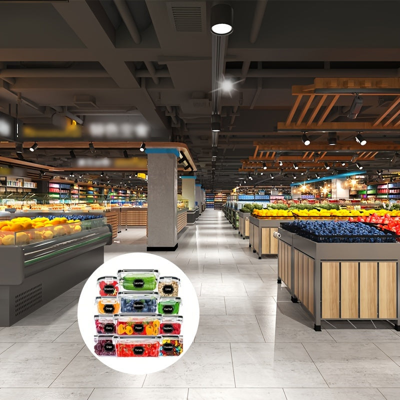 Luftdichte Lebensmittelbehälter mit Schnappverschluss - 12er-Set