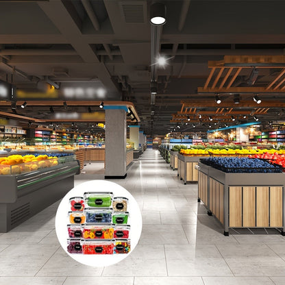 Luftdichte Lebensmittelbehälter mit Schnappverschluss - 12er-Set