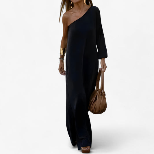 Anika | Ein-Knopf Schulterkleid