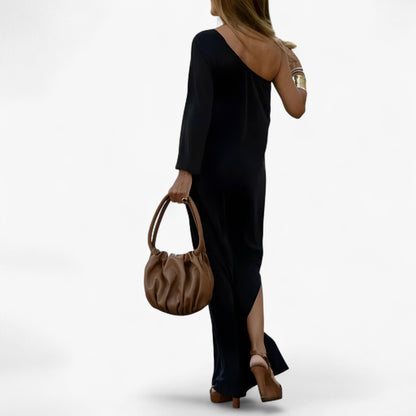 Anika | Ein-Knopf Schulterkleid