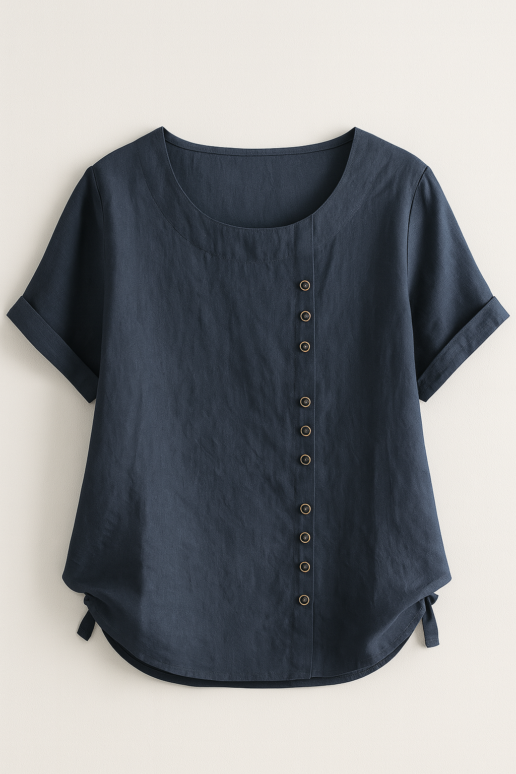 Amelia | Damen Leinenbluse mit Knopfleiste