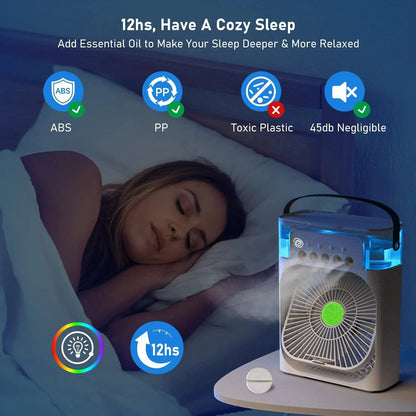 BreezeMist Pro™ - Tragbares Gebläse-Klimagerät