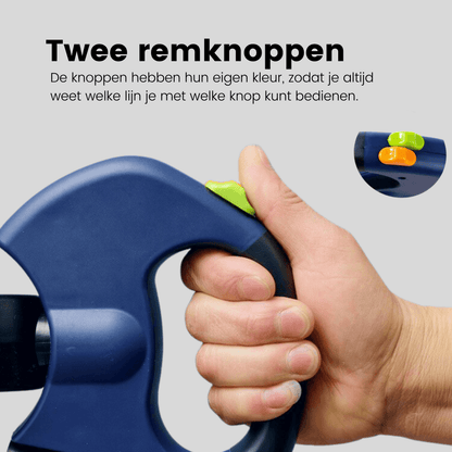 TwinGo™ | Doppelte Hundeleine – Multifunktionale Hundeleine