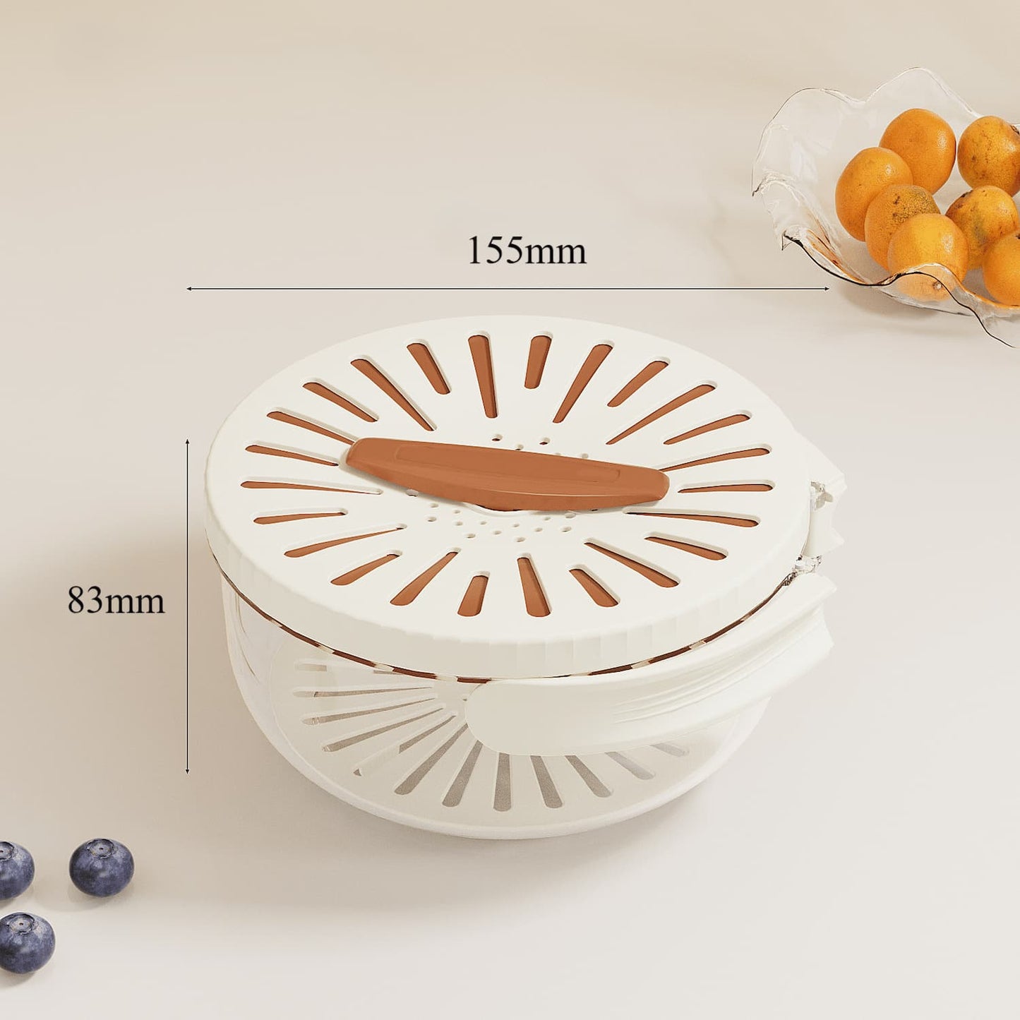 50% RABATT - FruitWash™ - 2-in-1 Abtropf- und Aufbewahrungskorb