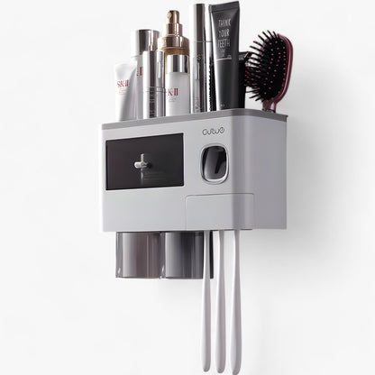 Zahnbürstenhalter | Automatischer Drucker - Wandmontage mit Ablagefach