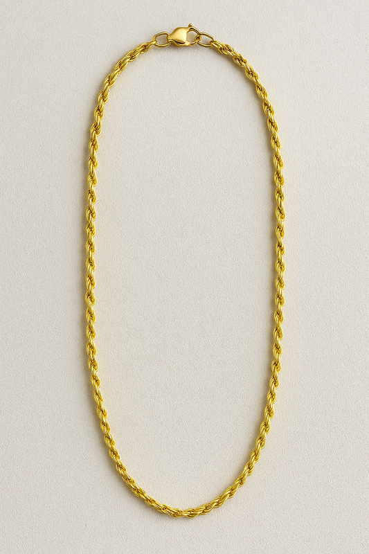 Finn | Edelstahl Halskette im Rope