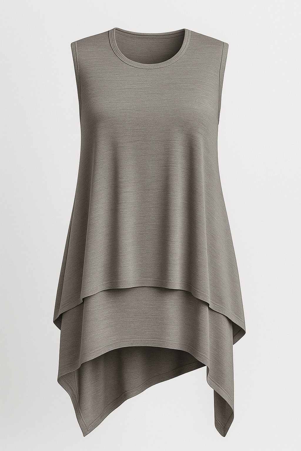 Aria | Fließendes asymmetrisches ärmelloses Top