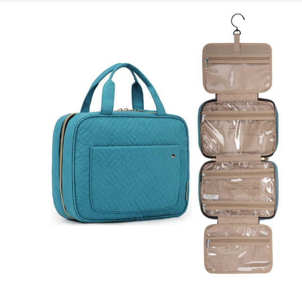 Große Kosmetiktasche mit viel Platz - überall organisiert bleiben