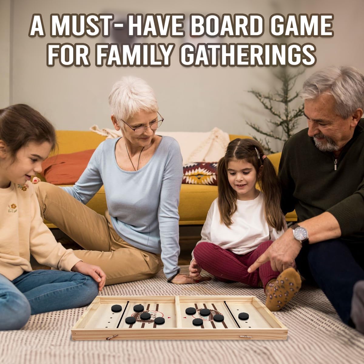 SkillShot™ | Hölzerne Puckschleuder Geschicklichkeitsspiel