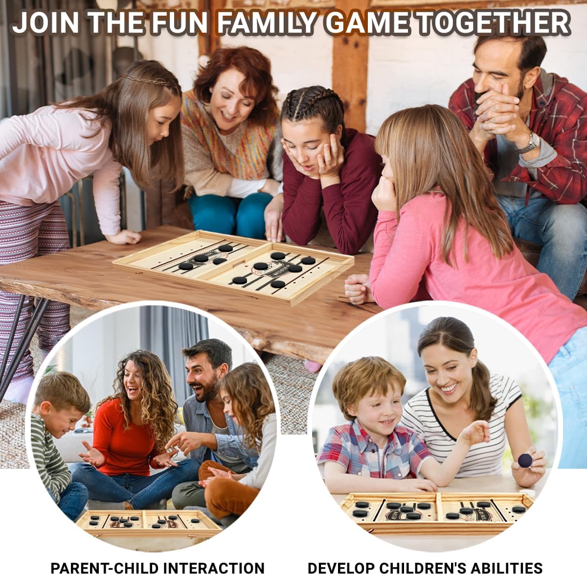 SkillShot™ | Hölzerne Puckschleuder Geschicklichkeitsspiel