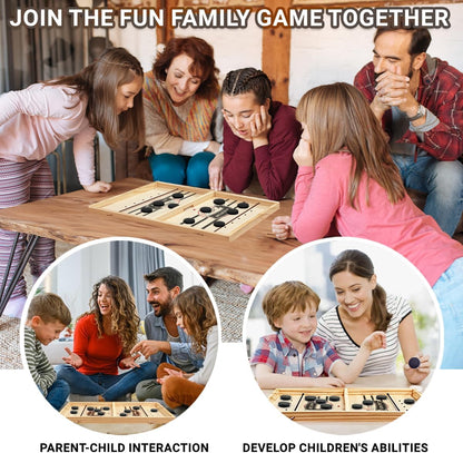 SkillShot™ | Hölzerne Puckschleuder Geschicklichkeitsspiel