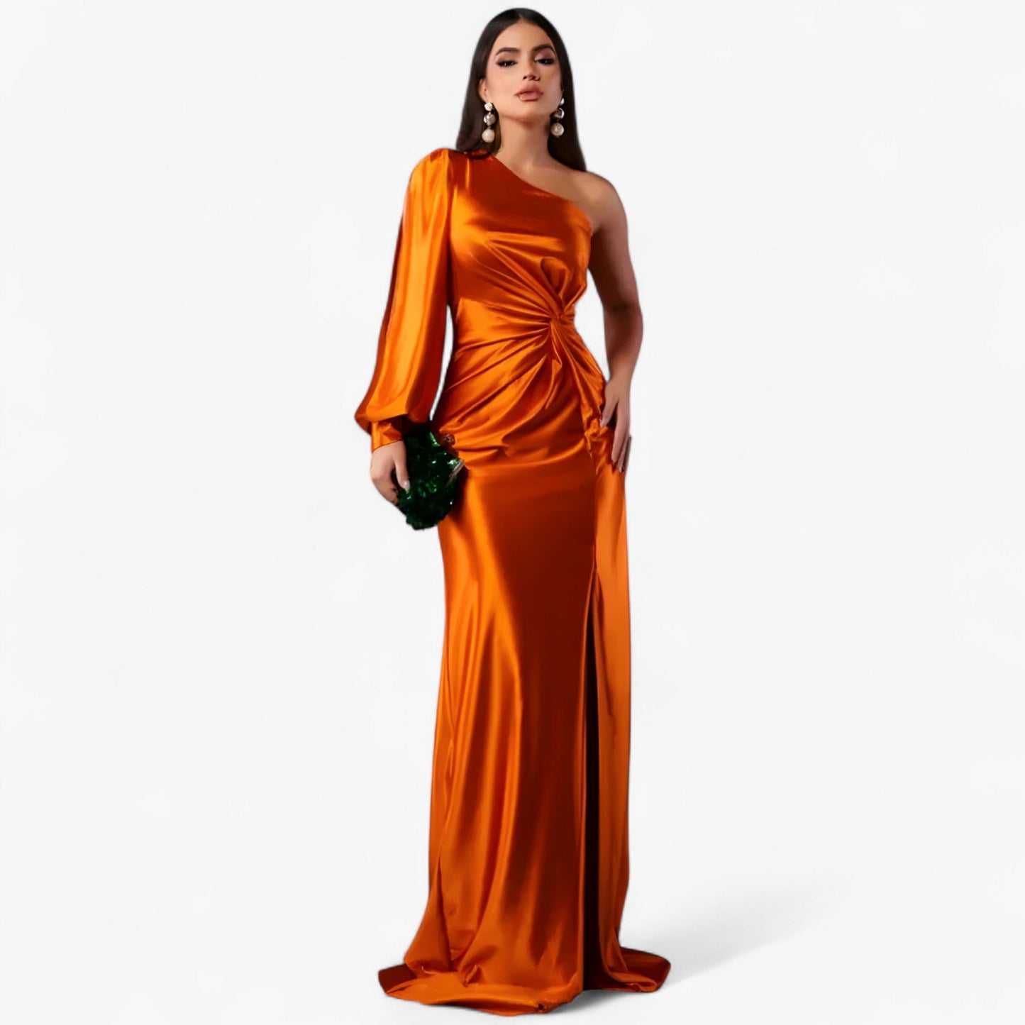 Camilla | Damen Satin-Kleid