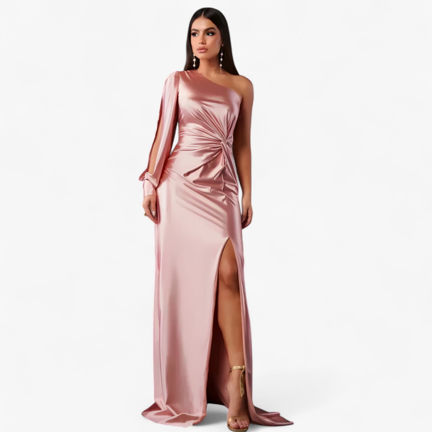 Camilla | Damen Satin-Kleid