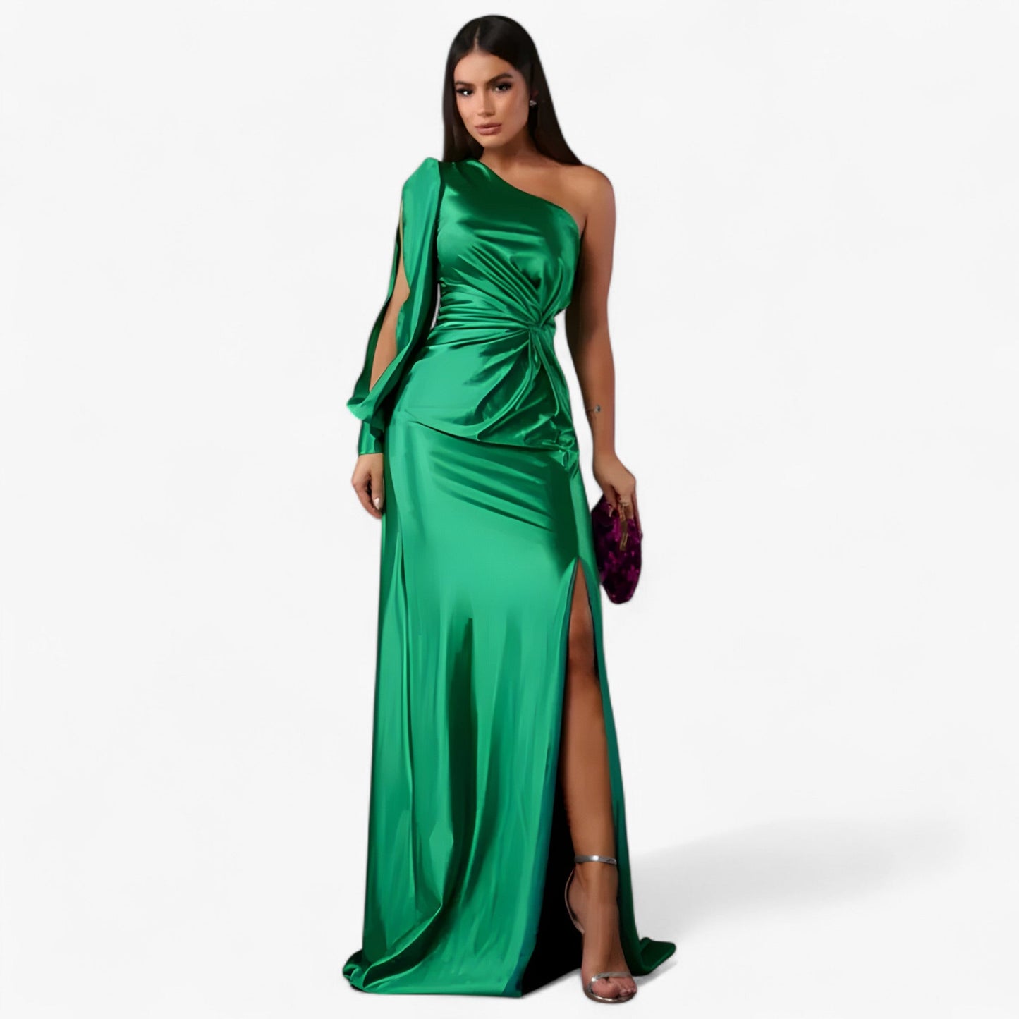 Camilla | Damen Satin-Kleid