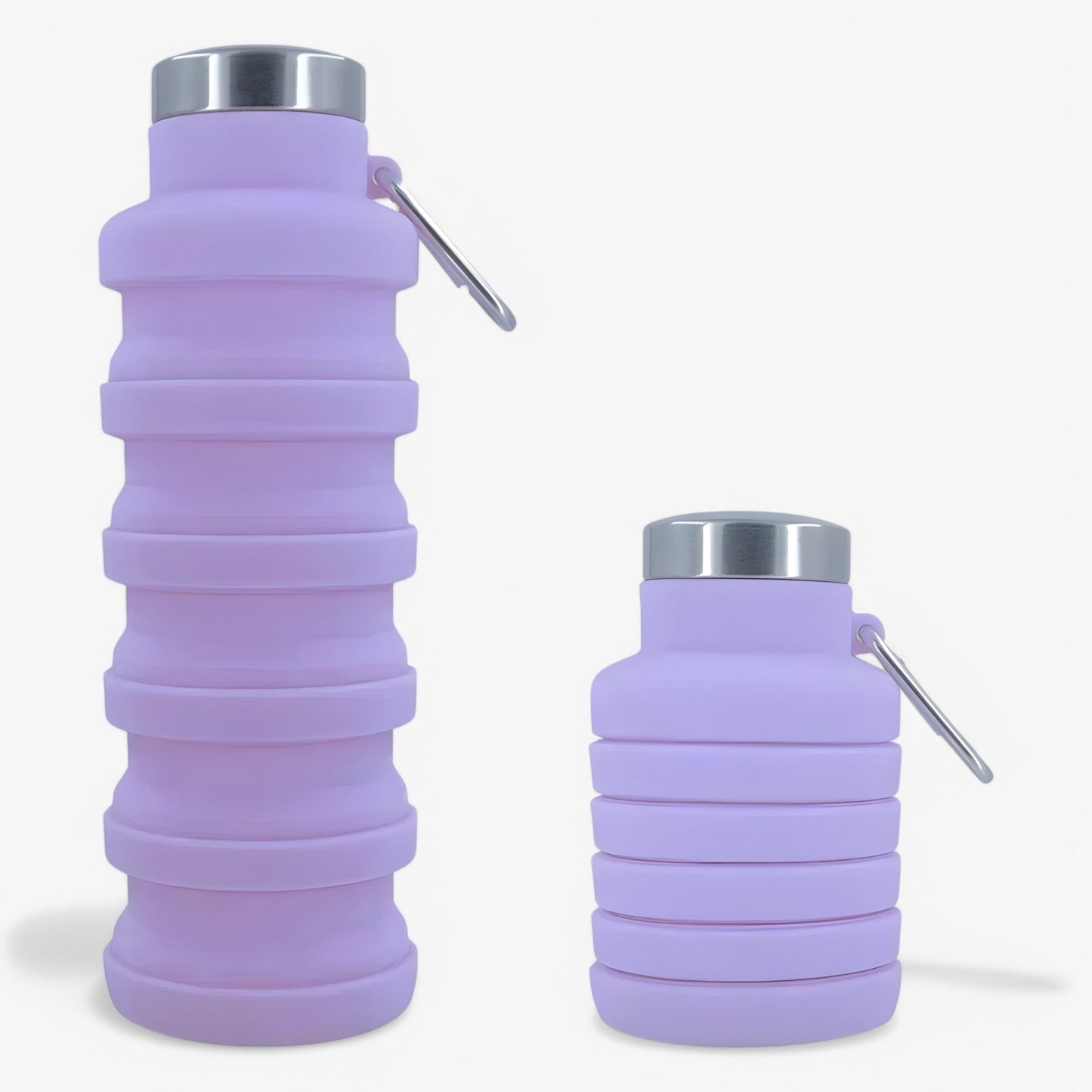 FlexiBottle™ | Faltbare 500ml Silikon-Wasserflasche | 1+1 GRATIS