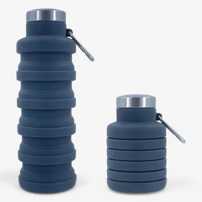 FlexiBottle™ | Faltbare 500ml Silikon-Wasserflasche | 1+1 GRATIS