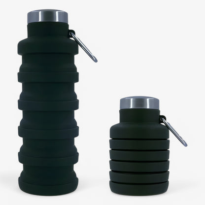 FlexiBottle™ | Faltbare 500ml Silikon-Wasserflasche | 1+1 GRATIS