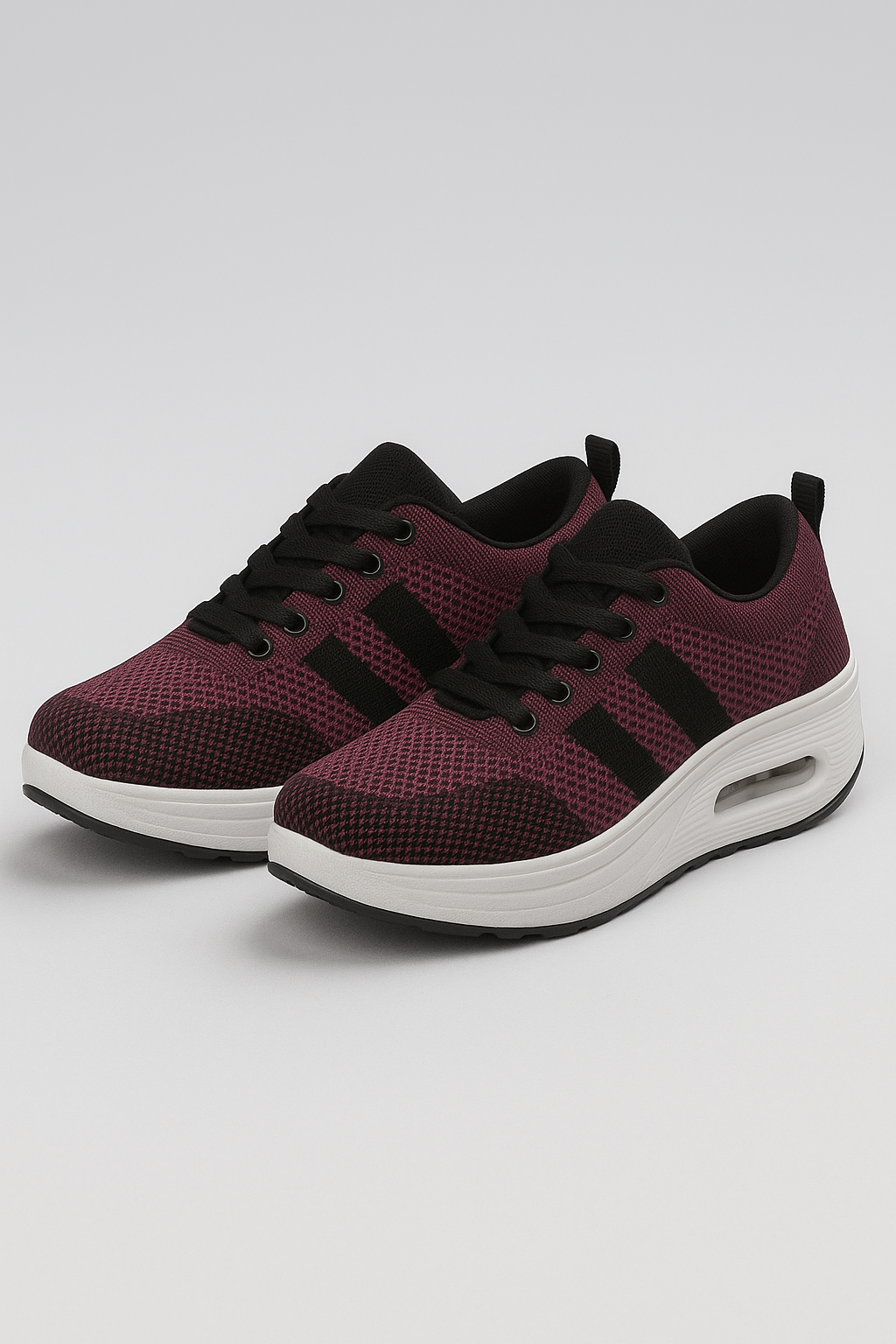 Demi | Damen Sportschuhe mit Keilabsatz und Atmungsaktivem Mesh