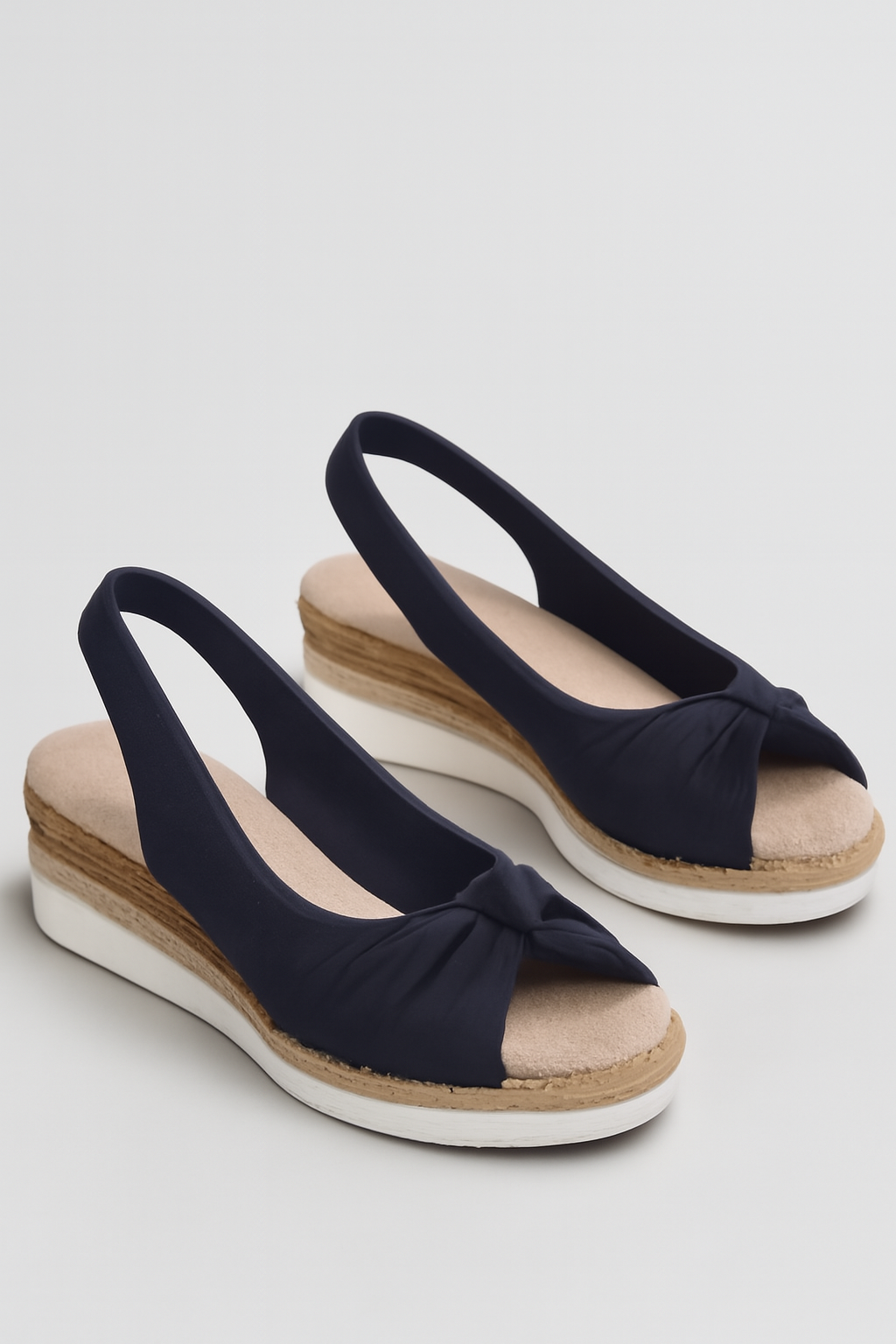 Adele | Keilsandalen mit Schleife für Damen – Bequem & Sommerlich