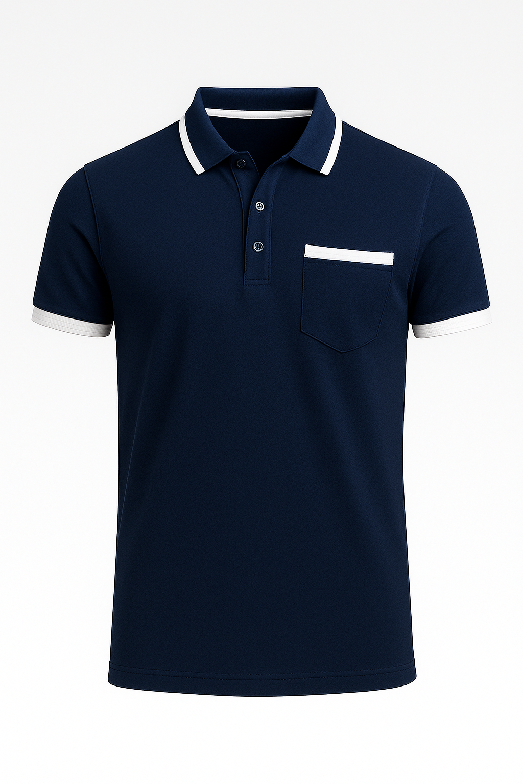 Rue | Elegantes Herren-Polo mit Kontrast-Details