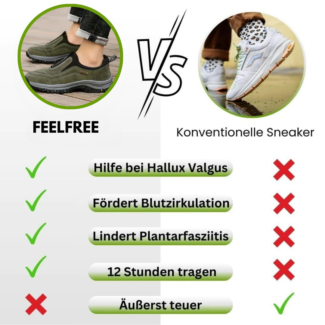FeelFree Ergo – ergonomischer & wasserdichter Schmerzlinderungs-Schuh - Sonderaktion 1+1 Gratis