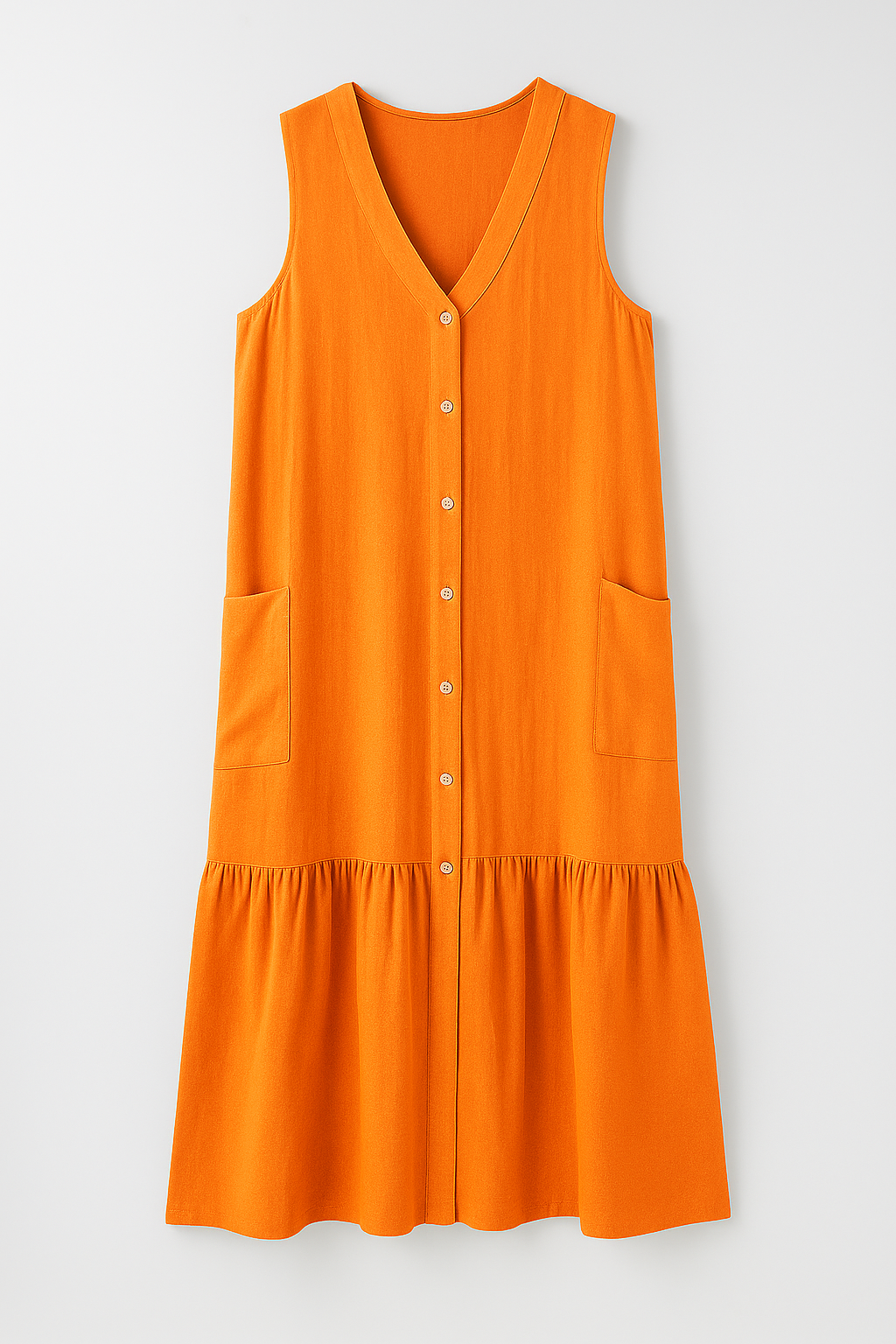 Royce | Fließendes ärmelloses Strandkleid