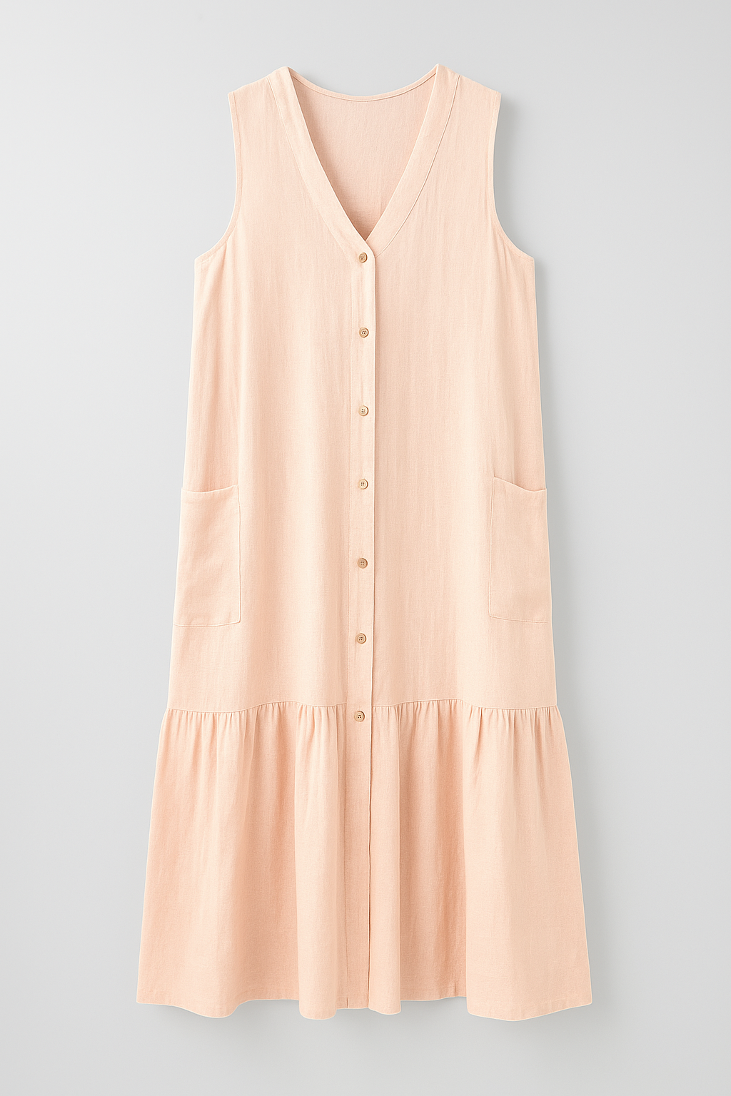 Royce | Fließendes ärmelloses Strandkleid