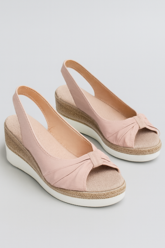 Adele | Keilsandalen mit Schleife für Damen – Bequem & Sommerlich