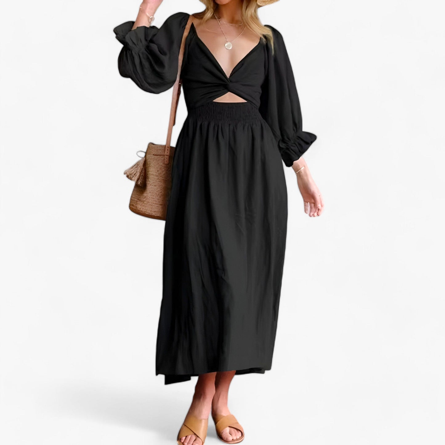 Kleid mit Rüschenärmeln - Elegant und Bequem