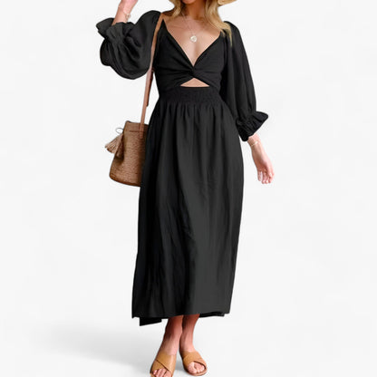 Kleid mit Rüschenärmeln - Elegant und Bequem