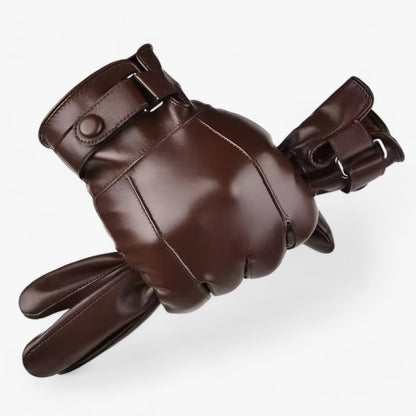 Herren Lederhandschuhe - Wärme aus echtem Lammfell für den Winter
