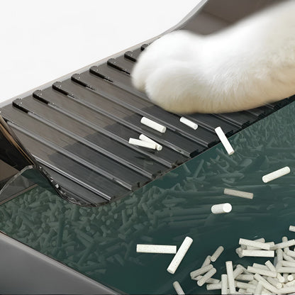 Halb-Offene Katzentoilette - Modernes Design für Leichten Zugang und Sauberkeit