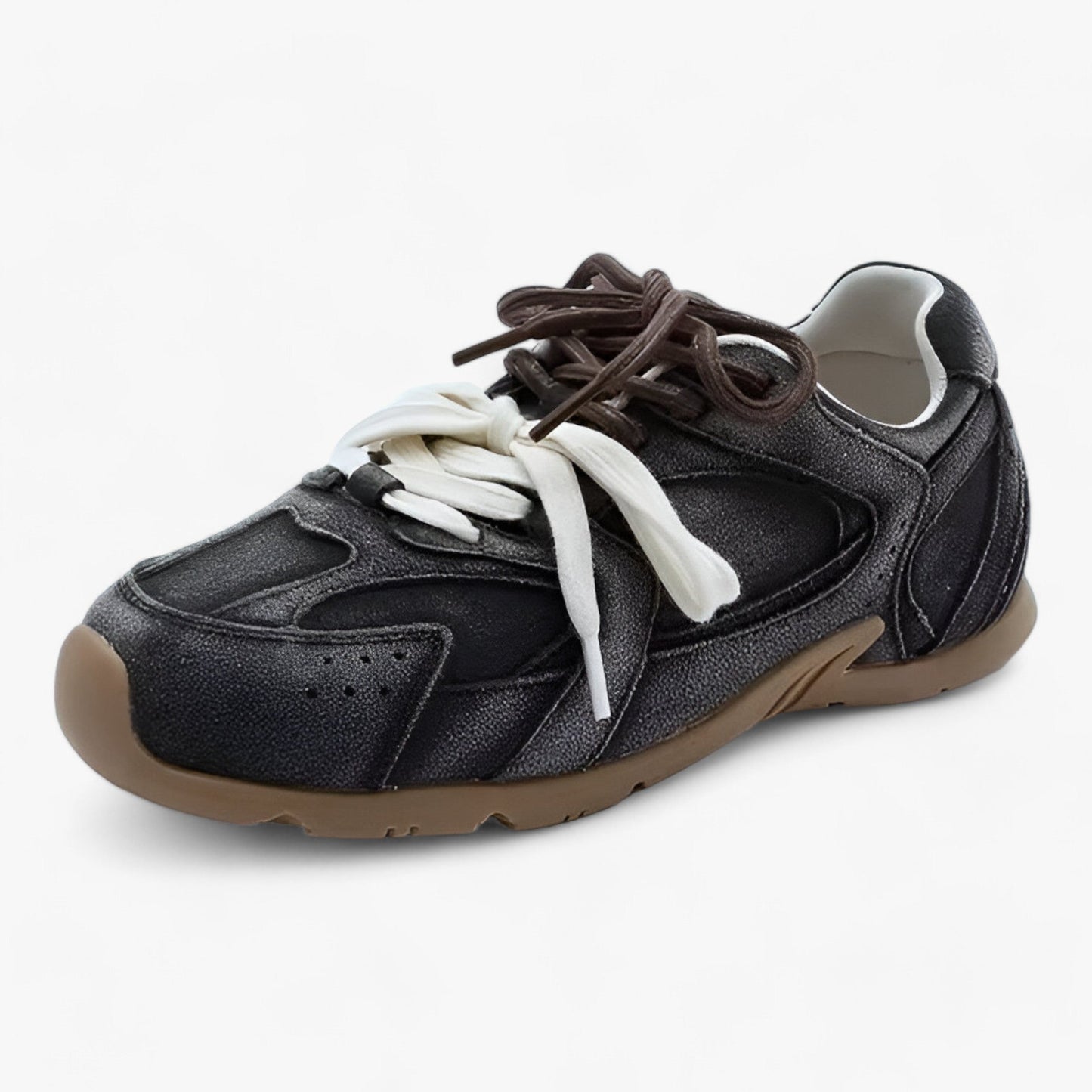 Sneaker aus Echtleder - Retro-Komfort
