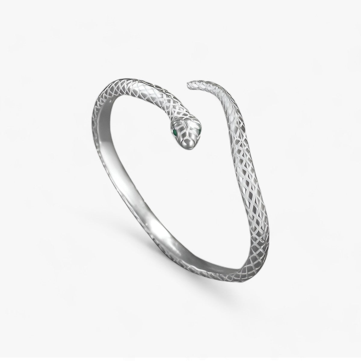 Elise | Silbernes Schlangen-Charm-Armband - Schlank und Stilvoll