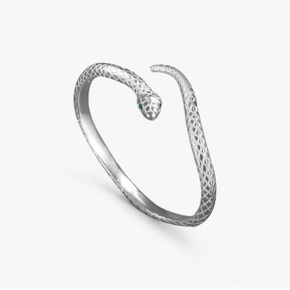 Elise | Silbernes Schlangen-Charm-Armband - Schlank und Stilvoll