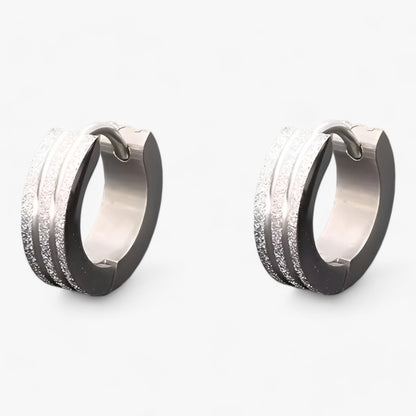 Mattierte Ohrringe – Coole Gothic