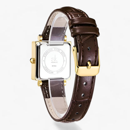 Charlotte | Quadratisches Damenarmbanduhr – wunderschön und elegant für besondere Anlässe